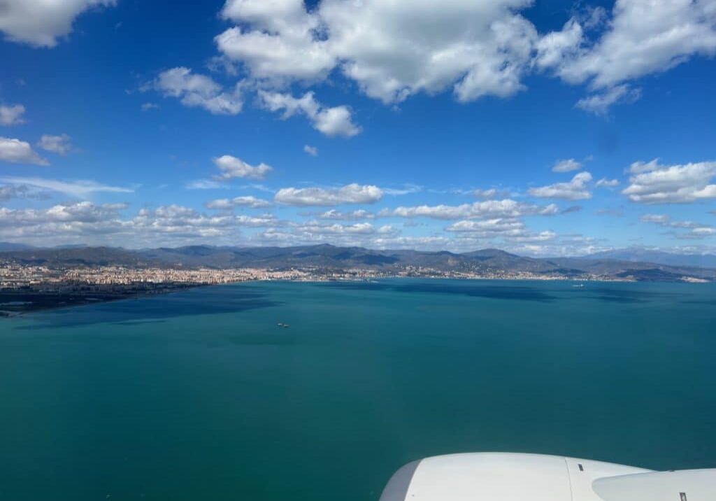 Flying over southern Spain